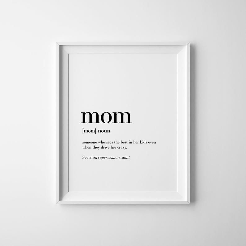 Mom wall art print